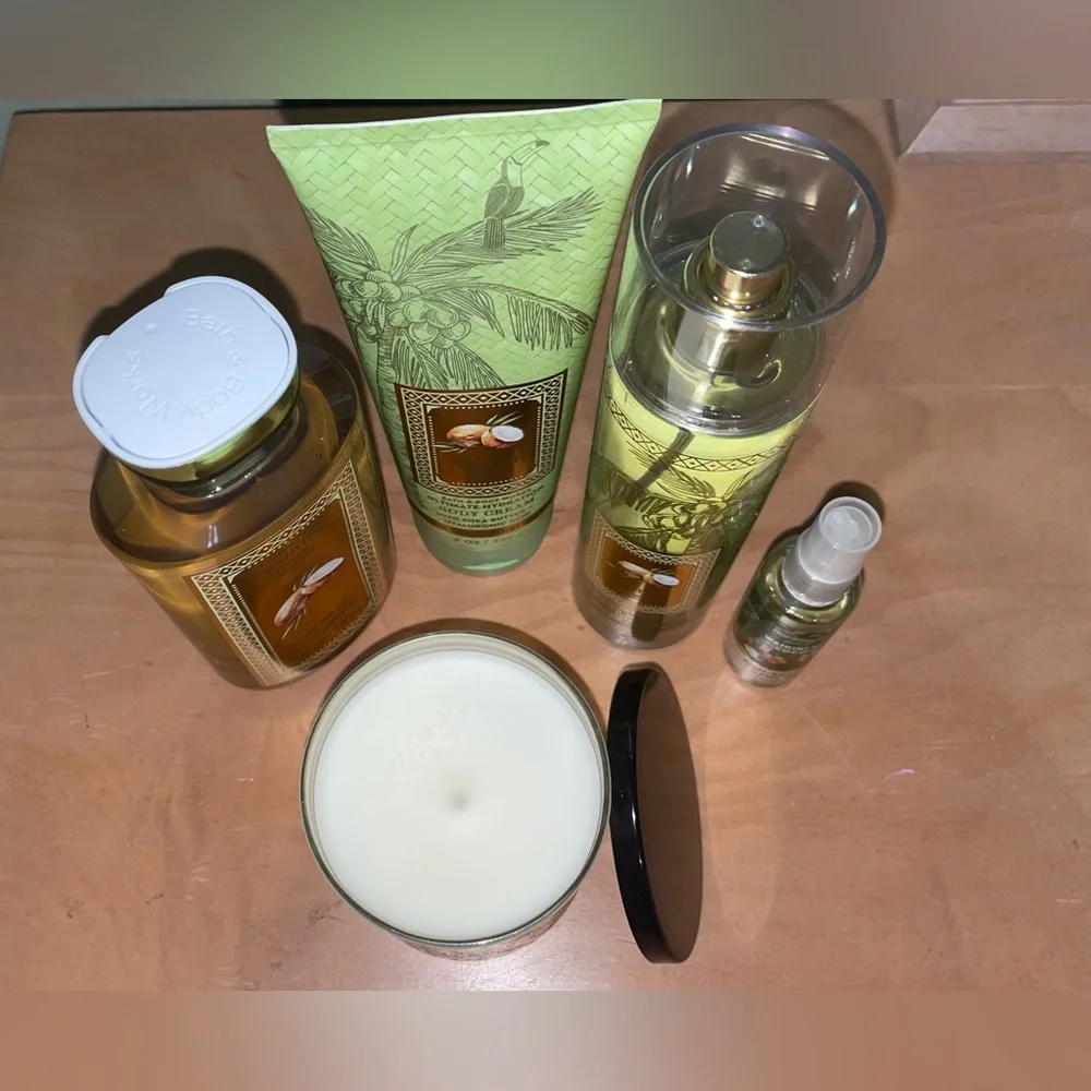 WAIKIKI BEACH COCONUT SET + Single Wick Candle - Picture 3 of 4